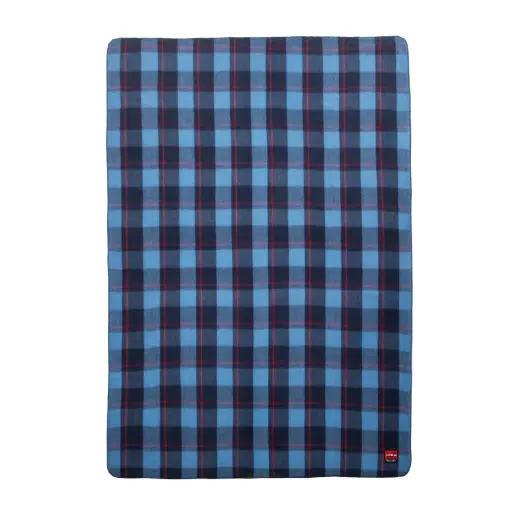 [4110-sb] Sky Blue Classic Wool Blanket  | Plaid Collection
