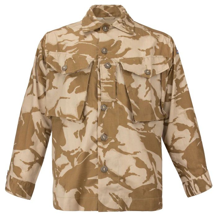 British two-tone desert DPM tropical combat jacket in tan and brown