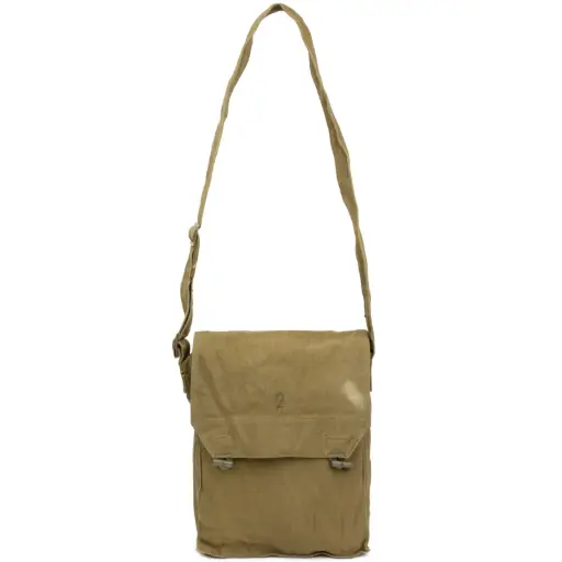 [4491] Czech Canvas Bread Bag w/ Wooden Toggles | Issued