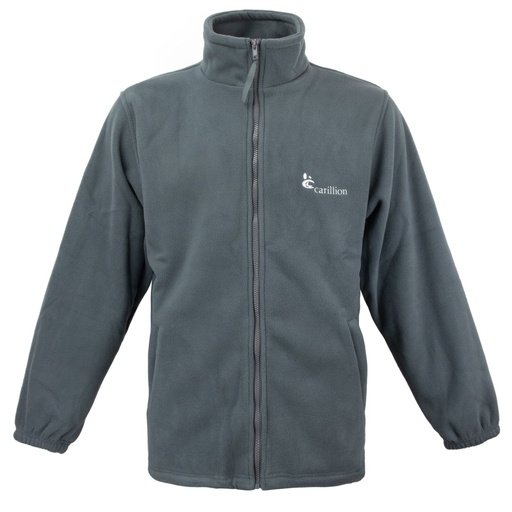 [4496] British Grey Fleece Jacket | Unissued