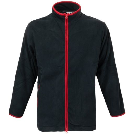 [4497 Navy/Red S] British Navy Blue Fleece Jacket w/ Red Trim | Small | Issued