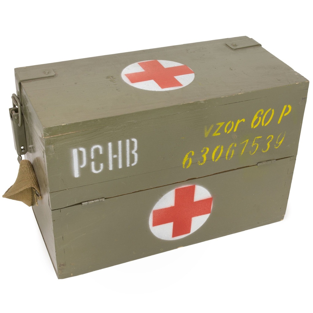 Czech Army Wooden Medical Box | Issued | Swiss Link