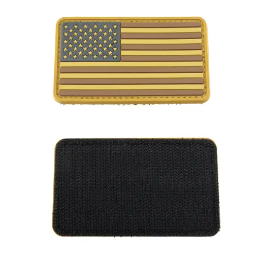 [4741] US Desert Velcro Flag Patch | 2" x 3.25"