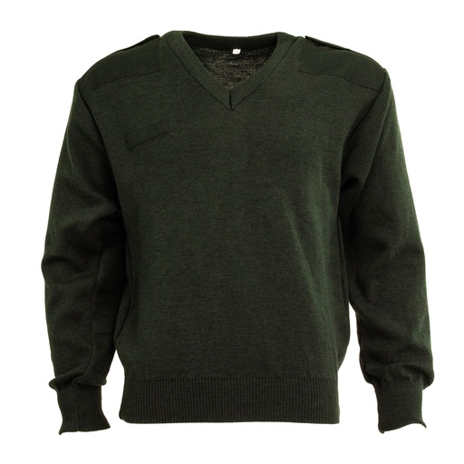 [4758] Dutch OD V-Neck Commando Sweater | Issued