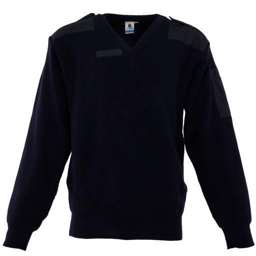 [47592] Dutch Commando Style Navy Blue V-Neck Sweater | #2 Condition