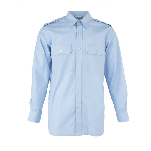 [4762] Dutch Army Sky Blue Long Sleeve BDU Shirt | Issued