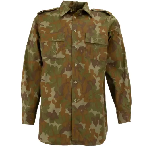 [4805] Romanian Leaf Camo BDU Shirt | Unissued