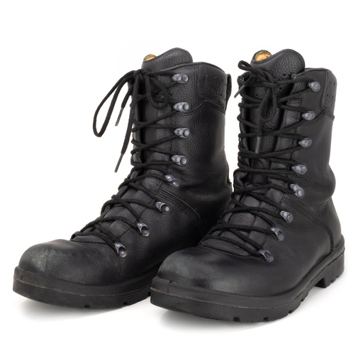 [4834] German Leather Ranger Boots | Quick Lace | Issued