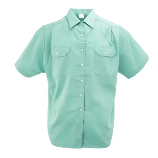 [4837] German Mint Customs Short Sleeve Shirt | Women's | Issued