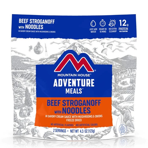 [55-149] Beef Stroganoff | Mountain House Freeze Dried Food Pouch