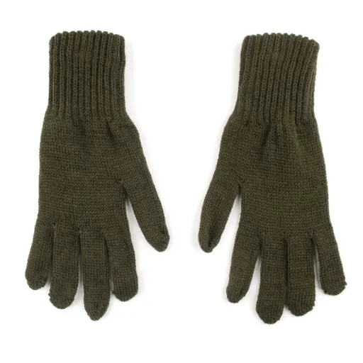 [56824] French OD Wool Gloves  | Unissued