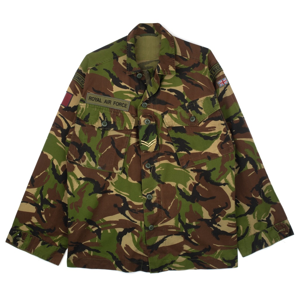British Woodland DPM combat jacket in green, brown and black camouflage
