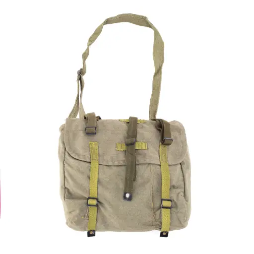 [57907] Romanian Canvas Shoulder Bag | Assorted OD | Issued