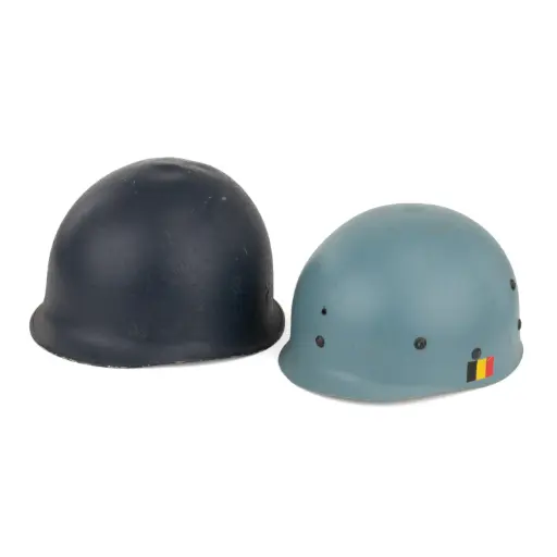 [58103-NL] Belgian M1 Helmet Assorted Blue | No Liner | Issued