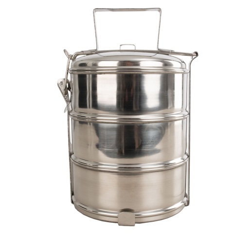 [62211] Czech Stainless 3pc Food Carrier | Unissued