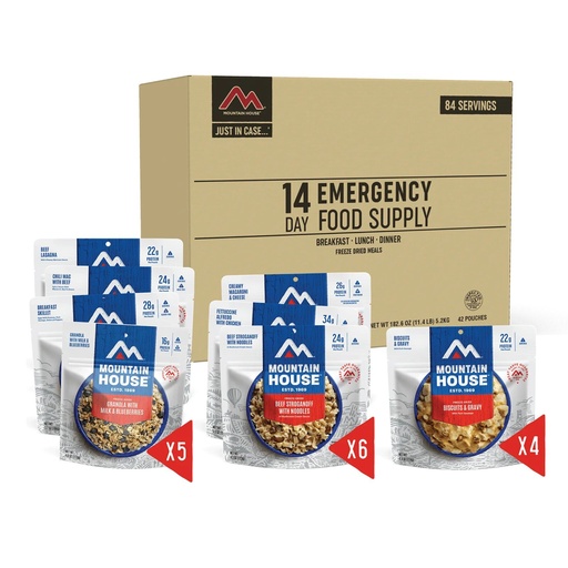 [89-600] 14 Day Emergency Food Supply | Mountain House Freeze Dried Food
