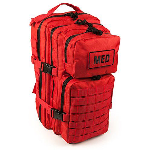 [FA138RED] First Aid Full Tactical Trauma Kit | Red