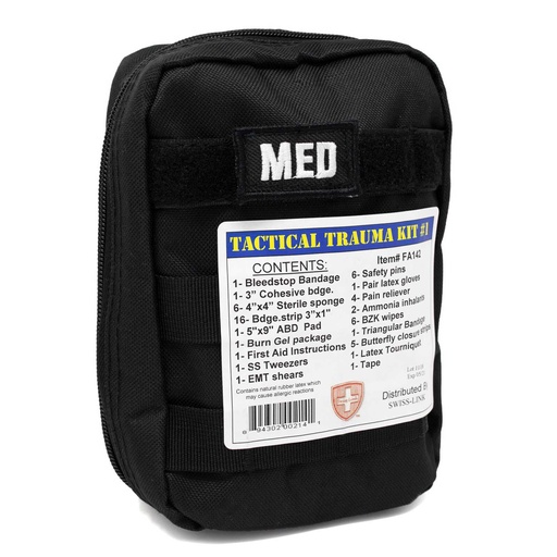 [FA142] Tactical Trauma Kit | Black 