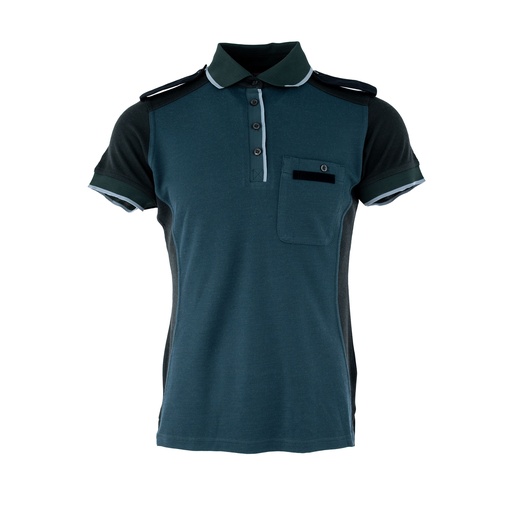[63635] Dutch Blue & Green Short Sleeve Polo Shirt | Issued