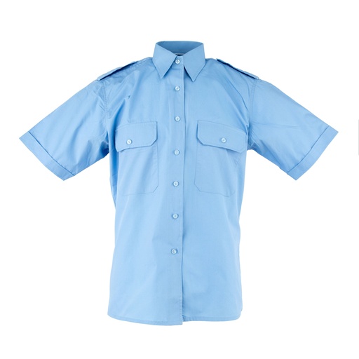 [63632] Dutch Army Sky Blue Short Sleeve BDU Shirt w/ Pockets | Women's | Issued