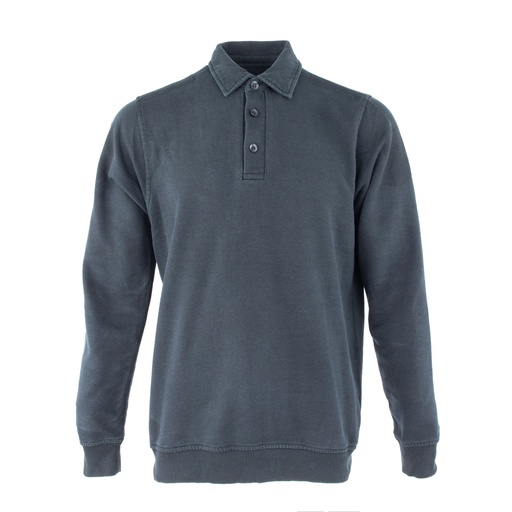 [63629] Dutch Black Long Sleeve Polo Shirt | Issued