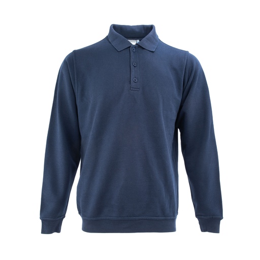 [63614] Dutch Navy Blue Long Sleeve Polo Shirt | Issued