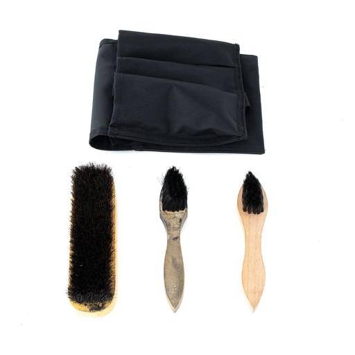 [636136] Dutch Shoe Polishing Kit Complete w/ Bag | Unissued
