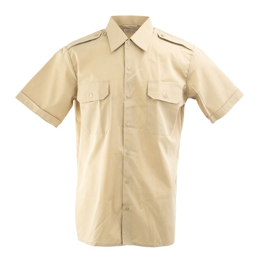 [4766] Dutch Army Tan Short Sleeve BDU Shirt | Issued