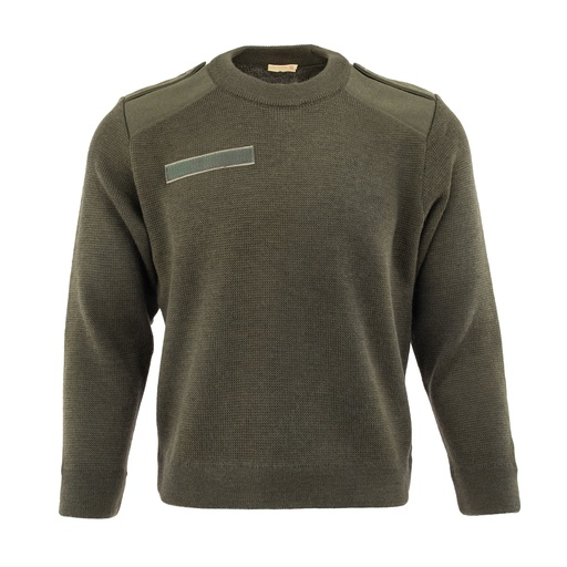 [4673] French Army OD Wool Commando Sweater | Unissued