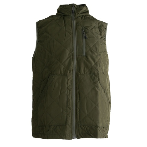 [59208] Italian OD Quilted Vest | Unissued