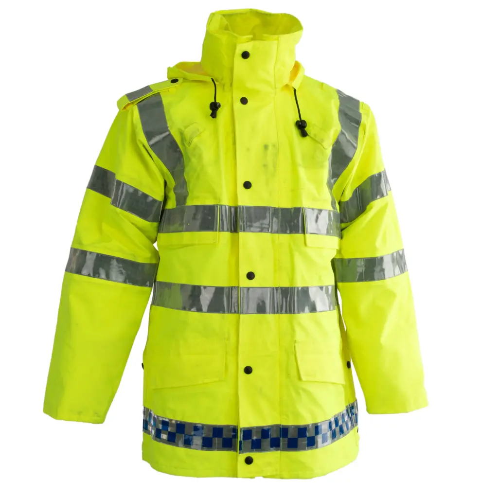 British Hi-Vis Police Rain Jacket | Issued | Swiss Link