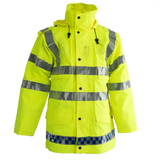 [62918] British Hi-Vis Police Rain Jacket | Issued