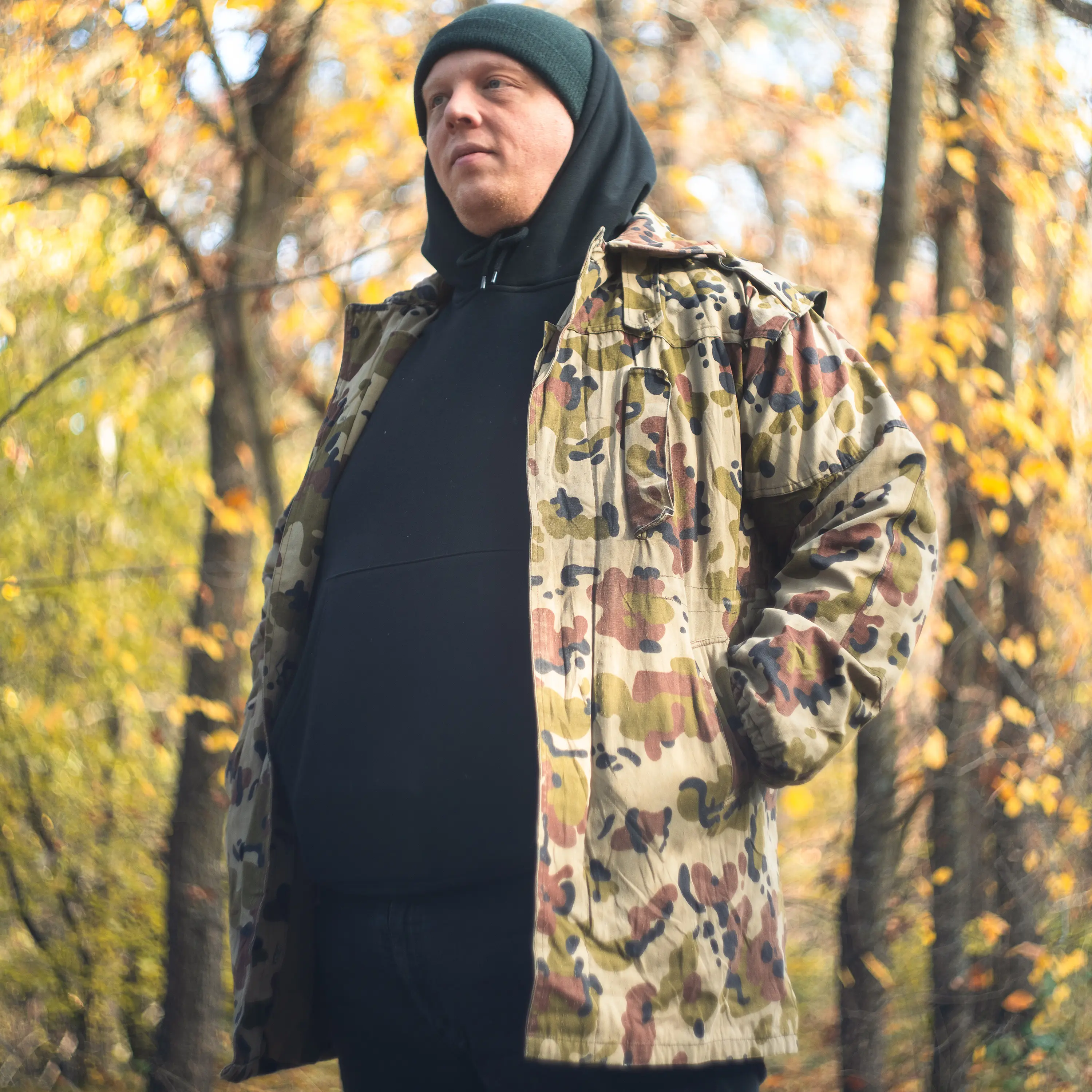 Romanian M94 Spotted Camo Parka w/ Liner & No Hood | Issued