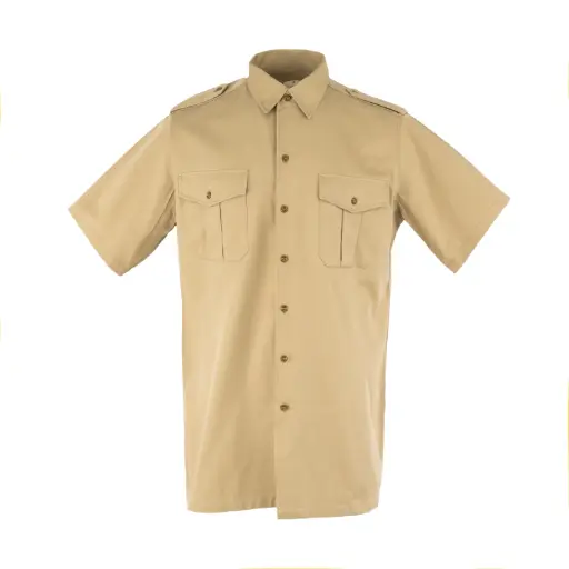 [4767-SS] Dutch Tan Heavy Weight BDU Short Sleeve Shirt | Issued