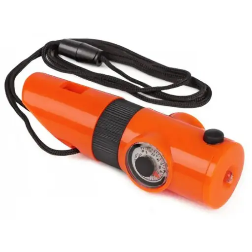 [FA1-815] 7-in-1 Orange Emergency Whistle