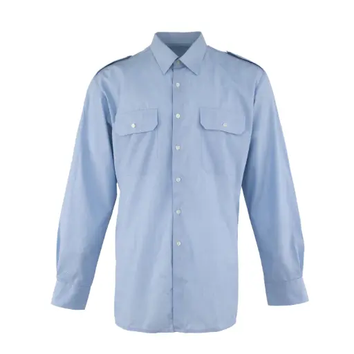 [4763-LS] Dutch Army Light Blue Long Sleeve BDU w/ Pockets | Issued