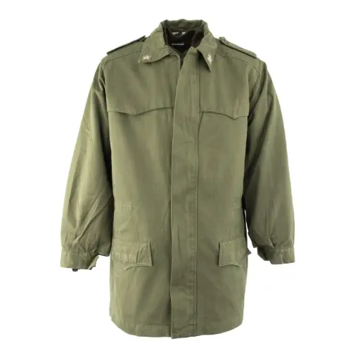 [966-50-L-2] Italian OD Parka w/ Liner | #2 Condition