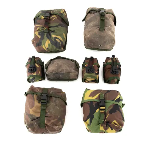 [4628-9pk] Assorted Dutch Army Woodland DPM MOLLE Pouch Set [9-pack]