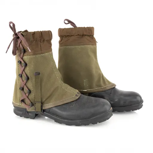 [59201] Italian Military Canvas Gaiters | Unissued