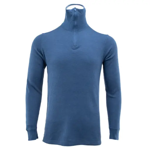 [67228] Dutch Quarter Zipper Blue Thermal Long Sleeve | Issued