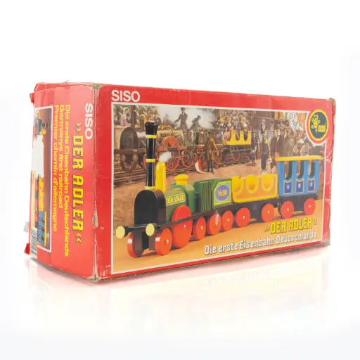 [TRAIN] Der Adler | Vintage Siso Solid Wood German Train Set