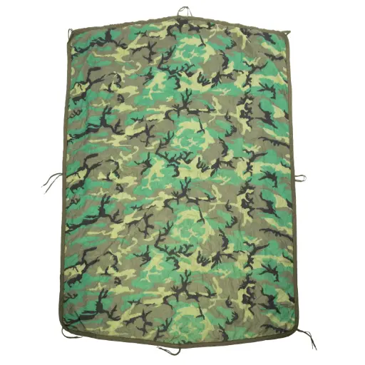 [67202] Dutch Military Woodland Camouflage Poncho Liner (The Dutch "Woobie")