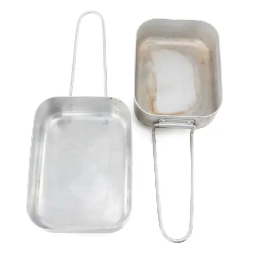 [67204] Dutch Aluminum Mess Kit 2 pc Set | Issued 