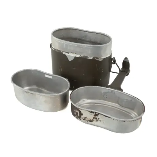 [1994] Austrian 3pc Aluminum Mess Kit | Issued