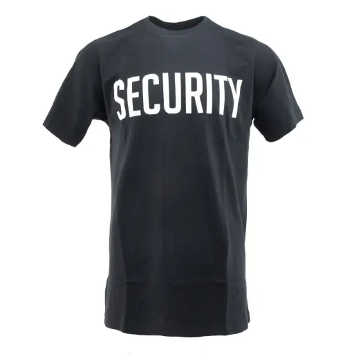 [100BLKSEC] Security T-Shirt – Black