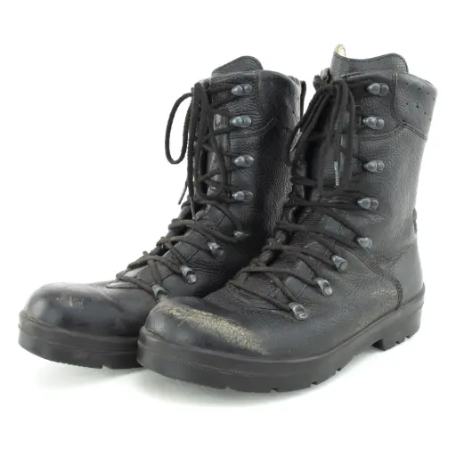 [4834-2] German Black Ranger Boots | #2 Condition